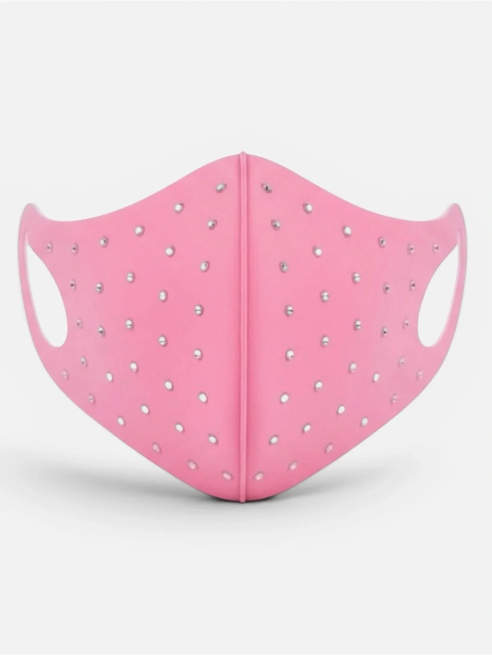 Pink Rhinestone Studded Reusable Face Mask Y2K Barbiecore Glam Festival Mask NWT